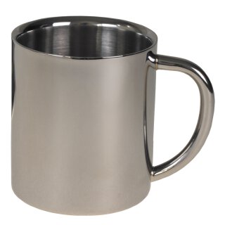 Tasse, Edelstahl, doppelwandig, 250 ml