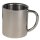 Tasse, Edelstahl, doppelwandig, 250 ml