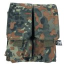 Magazintasche doppelt,"MOLLE", Modular System, flecktarn