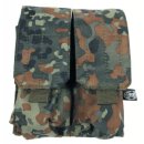 Magazintasche doppelt,"MOLLE", Modular System, flecktarn