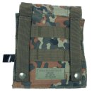 Magazintasche doppelt,"MOLLE", Modular System, flecktarn