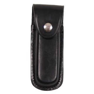 Messer-Etui, Leder, schwarz, Heftlänge bis 11 cm