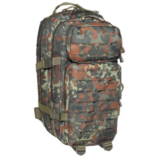 US Rucksack, Assault I, Laser, flecktarn