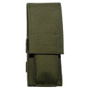 Messer-Etui, Nylon, oliv, quer und längs tragbar