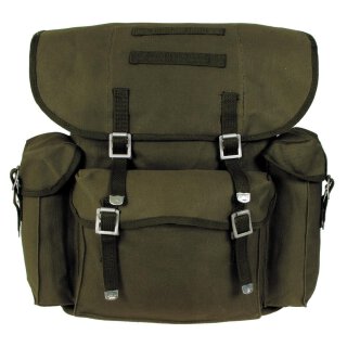 BW Rucksack, Mod., oliv, mit Tr&auml;ger (wie BW Packtasche)