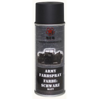 Farbspray, &quot;Army&quot; SCHWARZ, matt, 400 ml