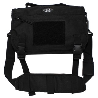 Schulter-Umhängetasche, klein, MOLLE, schwarz