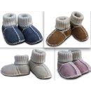 Baby Lammfell Krabbelschuhe verschiedene Farben mit...