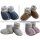 Baby Lammfell Krabbelschuhe verschiedene Farben mit Strickbünchen