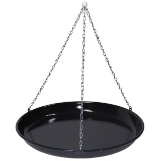 Ungar. Grillpfanne, Emaille, mit Kette, Durchm.: 42 cm