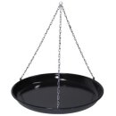 Ungar. Grillpfanne, Emaille, mit Kette, Durchm.: 42 cm