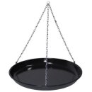 Ungar. Grillpfanne, Emaille, mit Kette, Durchm.: 42 cm
