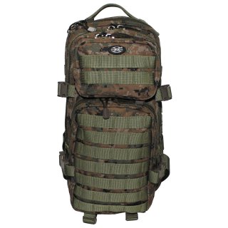 US Rucksack, Assault I, digital woodland