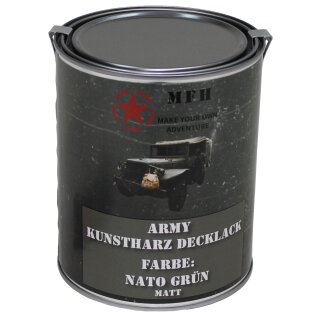 Farbdose, &quot;Army&quot; NATO GR&Uuml;N, matt, 1 Liter