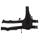 Pistolenbeinholster, "NATO", schwarz, rutschfest