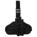 Pistolenbeinholster, "Molle", Bein- und Gürtelbef., schwarz