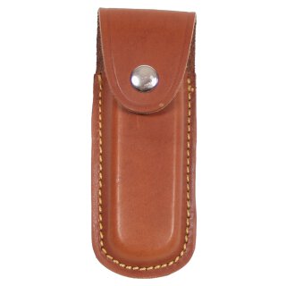 Messer-Etui, Leder, braun, Heftlänge bis 11 cm