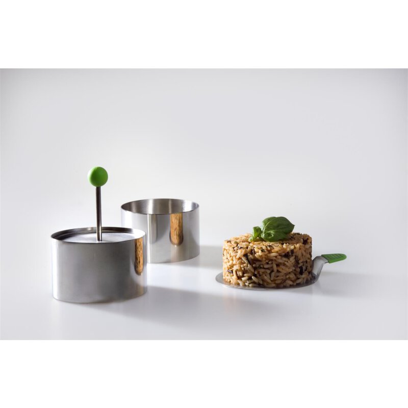 Speiseringe-Set, 7 cm, 4-teilig, mit Stempel und Servierplatte, 19,19 €