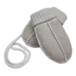 Baby Lammfell Fäustel sand